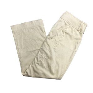 CACHE Tan Polished Cotton Cropped Pants 6